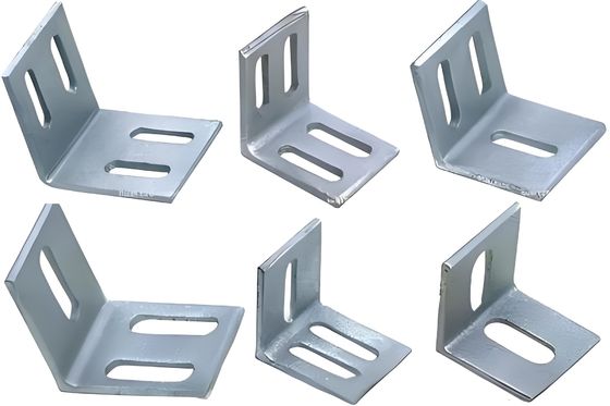 ISO Certified Zinc Plated Metal Shelf Brackets For Building Pre Embedded Fastening