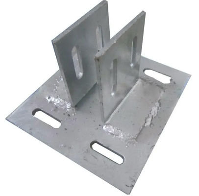 10-20mm Thickness Concrete Embed Plate Steel Embed Plates In Concrete Zinc Plated