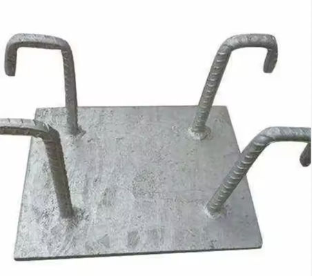 Powder Coating 20mm Thickness Concrete Embed Plate With Customized Size