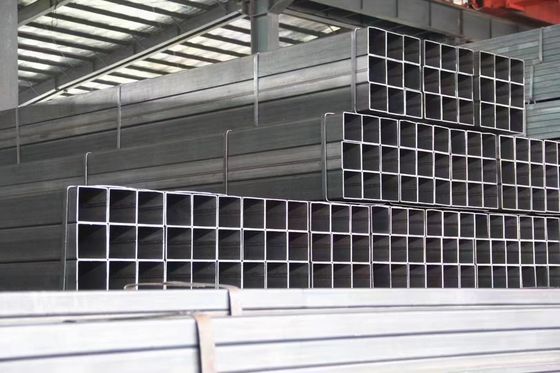 80*80 Hollow Galvanized Rectangular Tube With Waterproof Plastic Bags