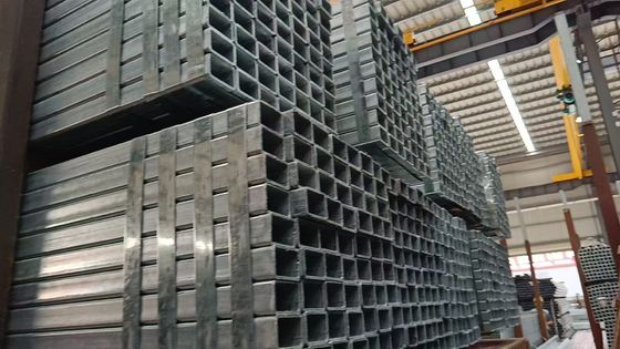 80*80 Hollow Galvanized Rectangular Tube With Waterproof Plastic Bags