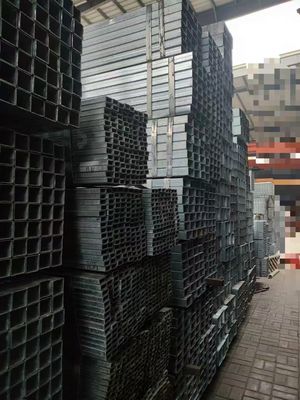 80*80 Hollow Galvanized Rectangular Tube With Waterproof Plastic Bags
