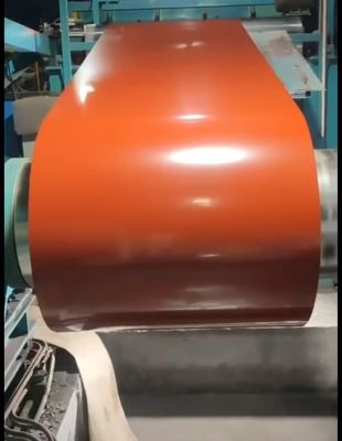 COLOR Steel PPGI 0.09-0.7Thickness TDC51D Prepainted Galvanized Steel Sheets Color Coil With Strong Anti-corrosion Orange Color