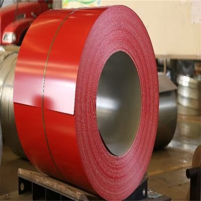 PPGI 0.09-0.7Thickness Prepainted Galvanized Steel Sheets Color Coil Red Color